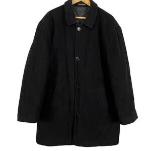Lauren Ralph Lauren Mens Cashmere Blend Cambridge Black Pea Dress Coat 44 Long